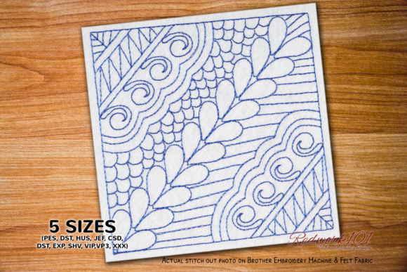 Abstract Floral Background Redwork: A Detailed Review
