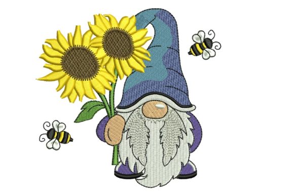 Bee Kind Gnome: A Charming Addition to Your Embroidery