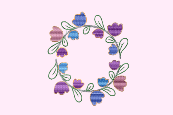 Blue Orchid Flower Wreath: A Versatile Design