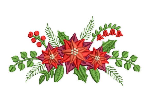 Christmas Wreath: A Versatile Embroidery Design