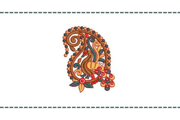 Creative Royal Patch: A Versatile Floral Embroidery Design