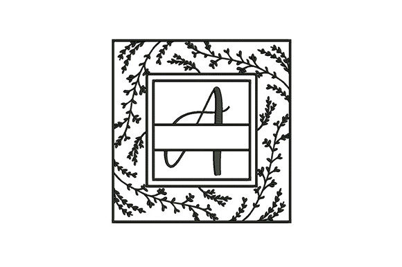 Elegant Floral Alphabet a Design for Handmade Gifts