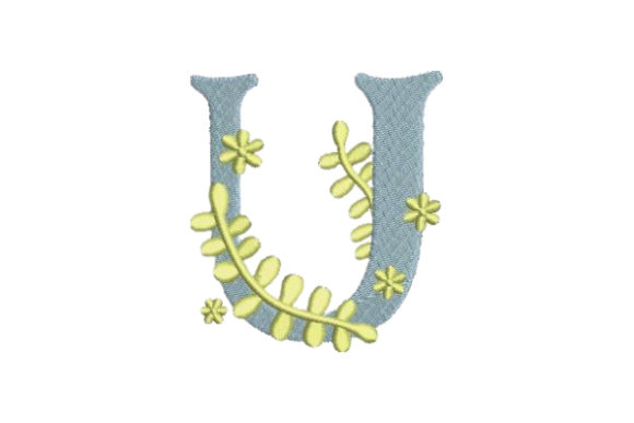 Floral Alphabet U: A Perfect Touch for Seasonal Gifts