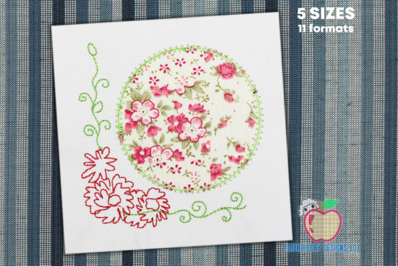 Floral Design with Cicle Applique: A Holiday Must-Have
