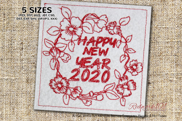Floral Frame with Happy New Year: A Premium Design Review