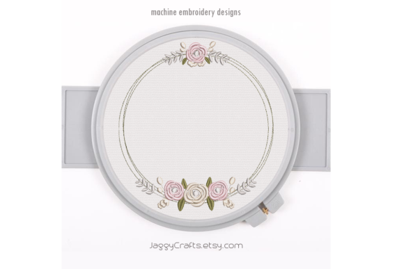 Floral Wreath with Center Roses: A Charming Addition