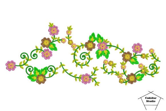 Flower Bush: A Versatile Embroidery Design for Creative Projects